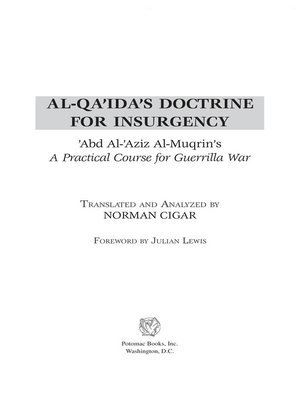 cover image of Al-Qa'ida's Doctrine for Insurgency